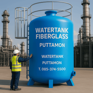 ถังเก็บน้ำ 4000 ลิตร ไฟเบอร์กลาส ราคาประหยัด FRP มอก.435-2548