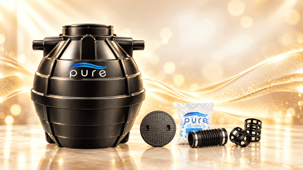 ถังบำบัดน้ำเสีย PURE 1600 ลิตร